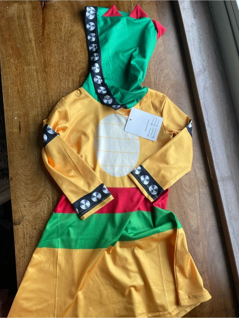 Little girls 3-4T Bowser Dress Hooded Dress NWT